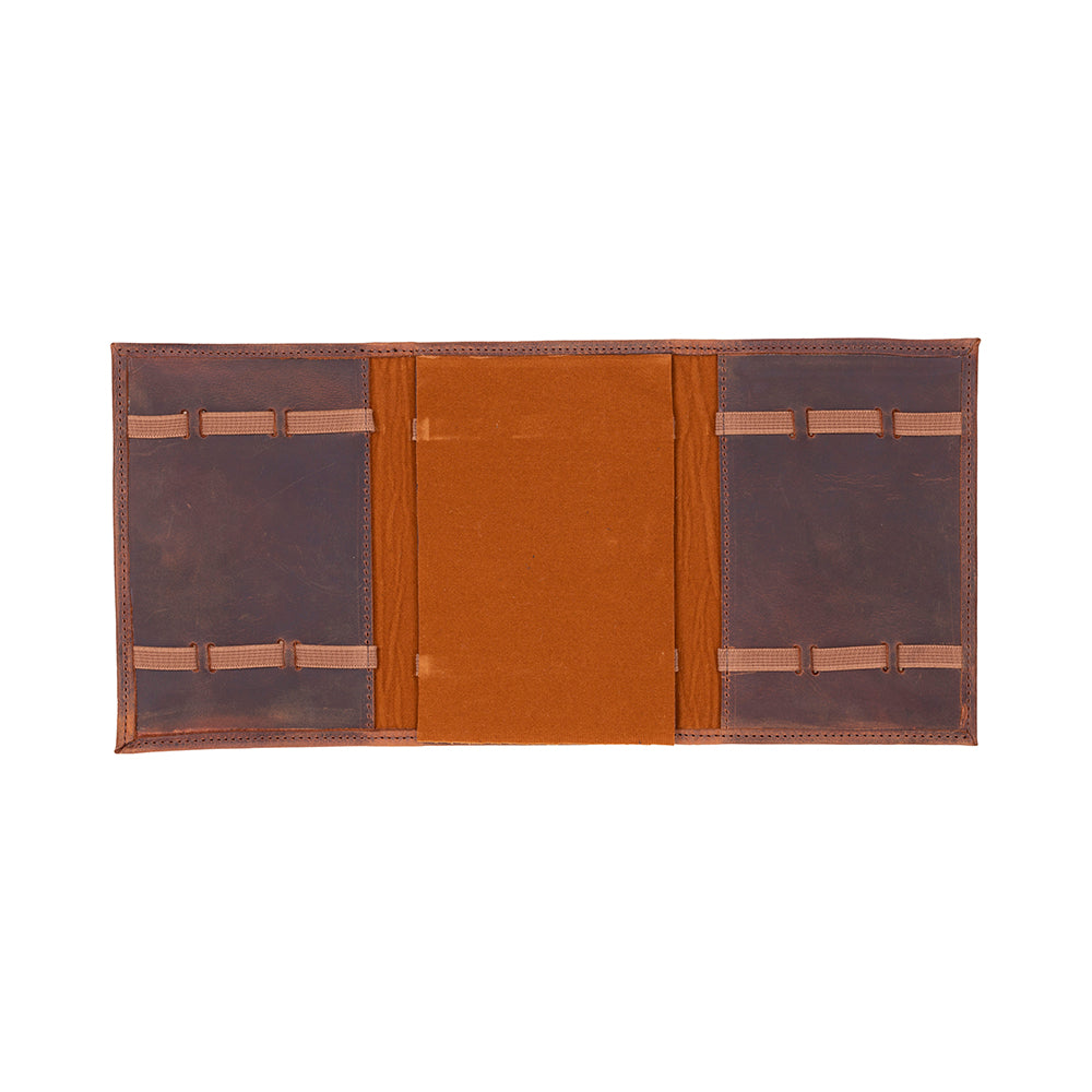 Leather Watch Band Organizer - Triple Slots