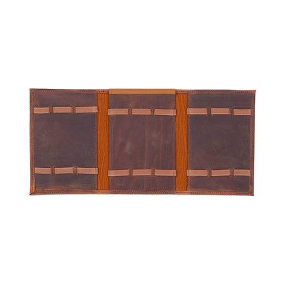 Leather Watch Band Organizer - Triple Slots