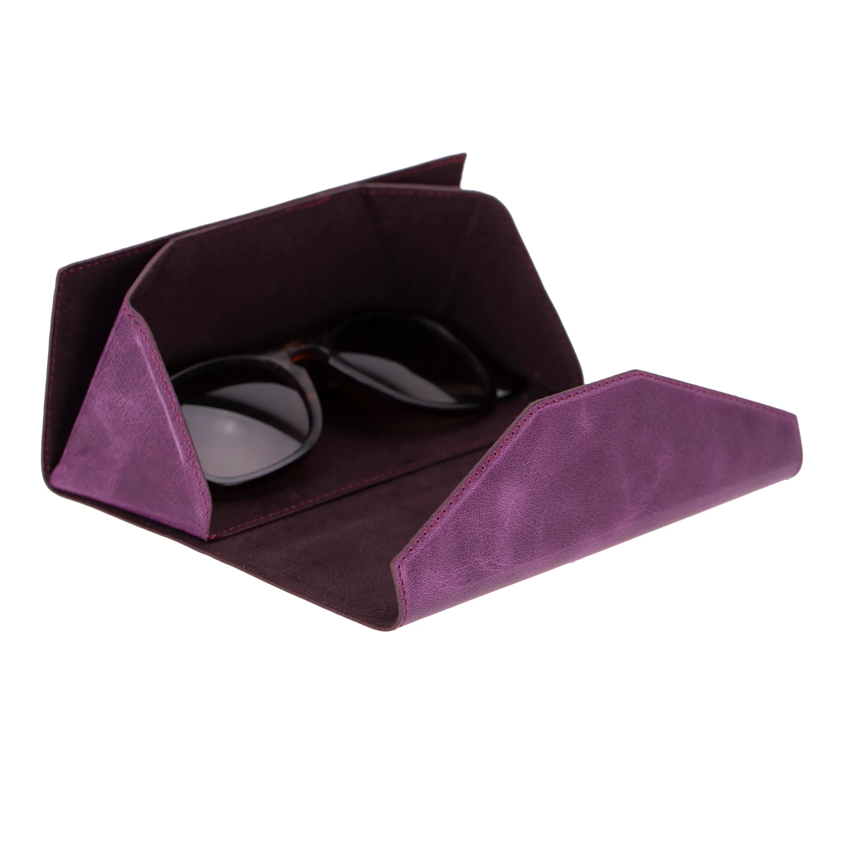 Smart Leather Glasses Case