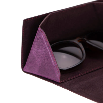 Smart Leather Glasses Case