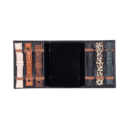 Leather Watch Band Organizer - Triple Slots