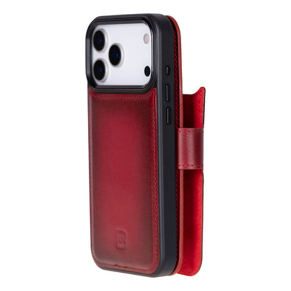 Magic iPhone 17 Pro Max Detachable Leather Wallet Case