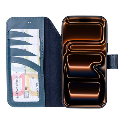 Magic iPhone 17 Pro Max Detachable Leather Wallet Case