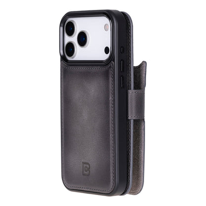 Magic iPhone 17 Pro Max Detachable Leather Wallet Case