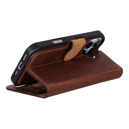 Magic iPhone 17 Detachable Leather Wallet Case