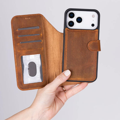 Magic iPhone 18 Pro Max Leather Detachable Wallet Case