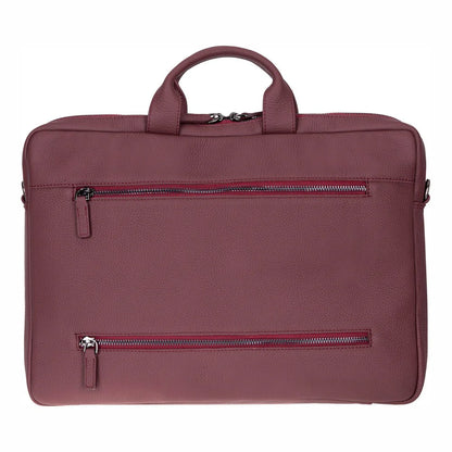 Truro Leather Business Briefcase / Laptop Case 13" with Suitcase