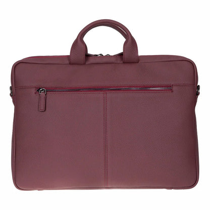 Truro Leather Business Briefcase / Laptop Case 13" with Suitcase