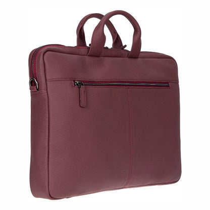 Truro Leather Business Briefcase / Laptop Case 13" with Suitcase