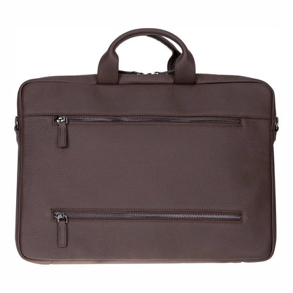 Truro Leather Business Briefcase / Laptop Case 13" with Suitcase
