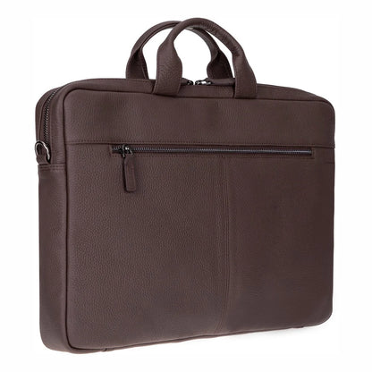 Truro Leather Business Briefcase / Laptop Case 13" with Suitcase