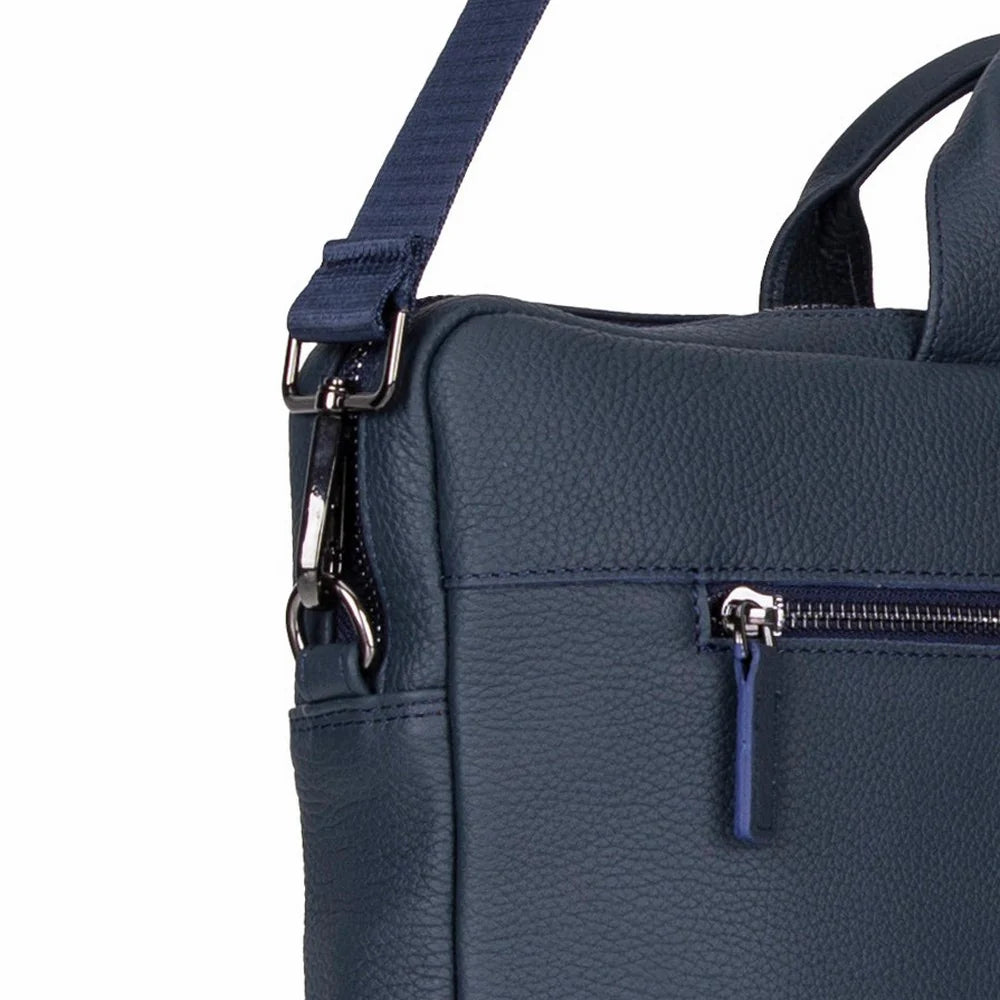 Truro Leather Business Briefcase / Laptop Case 13" with Suitcase