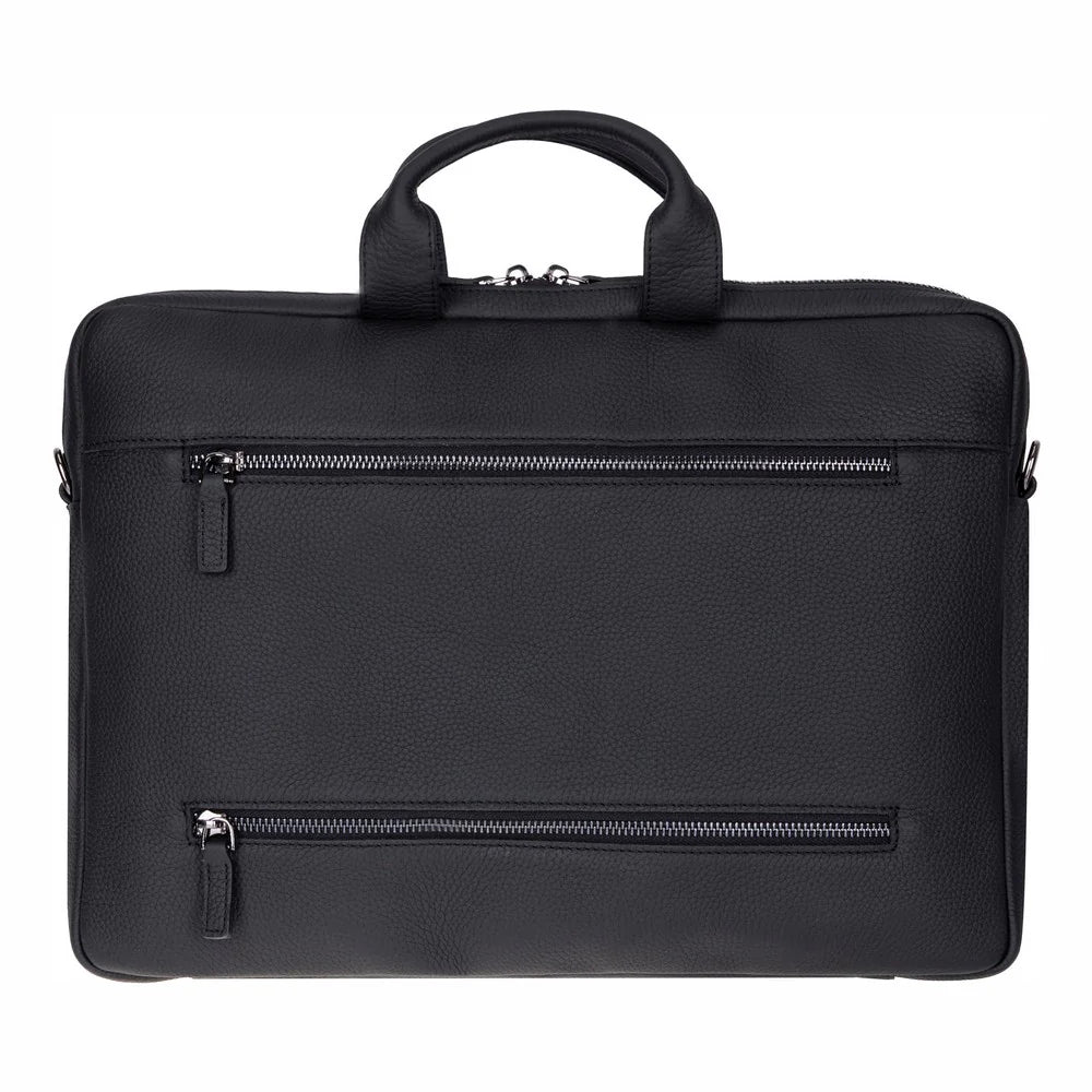 Truro Leather Business Briefcase / Laptop Case 13" with Suitcase