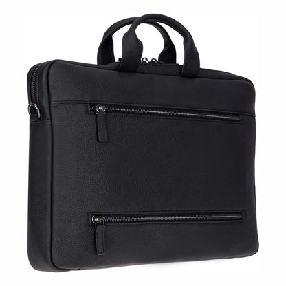 Truro Leather Business Briefcase / Laptop Case 16" with Suitcase