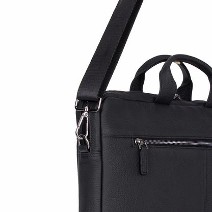 Truro Leather Business Briefcase / Laptop Case 13" with Suitcase