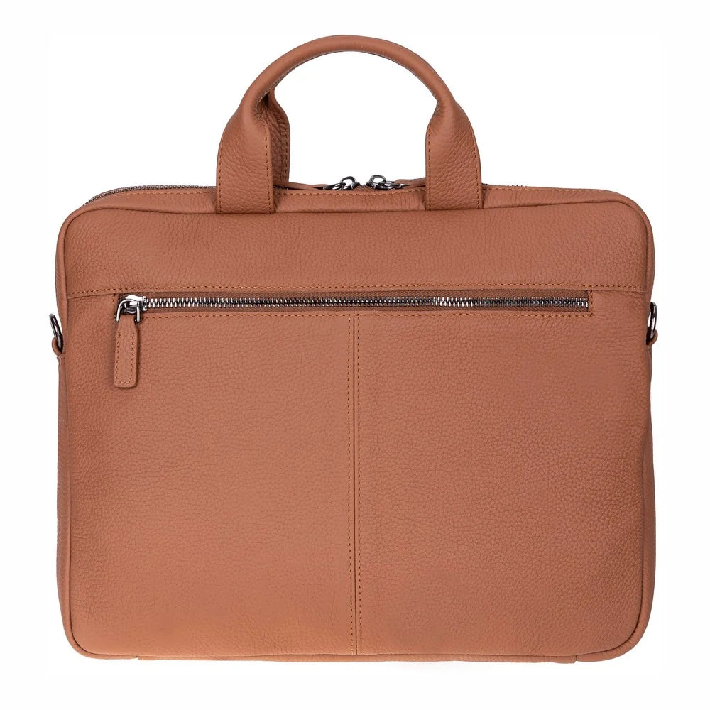 Truro Leather Business Briefcase / Laptop Case 16" with Suitcase