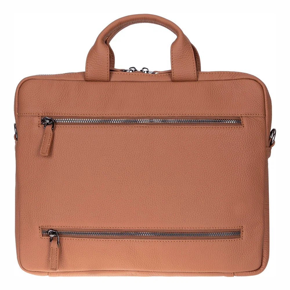 Truro Leather Business Briefcase / Laptop Case 16" with Suitcase