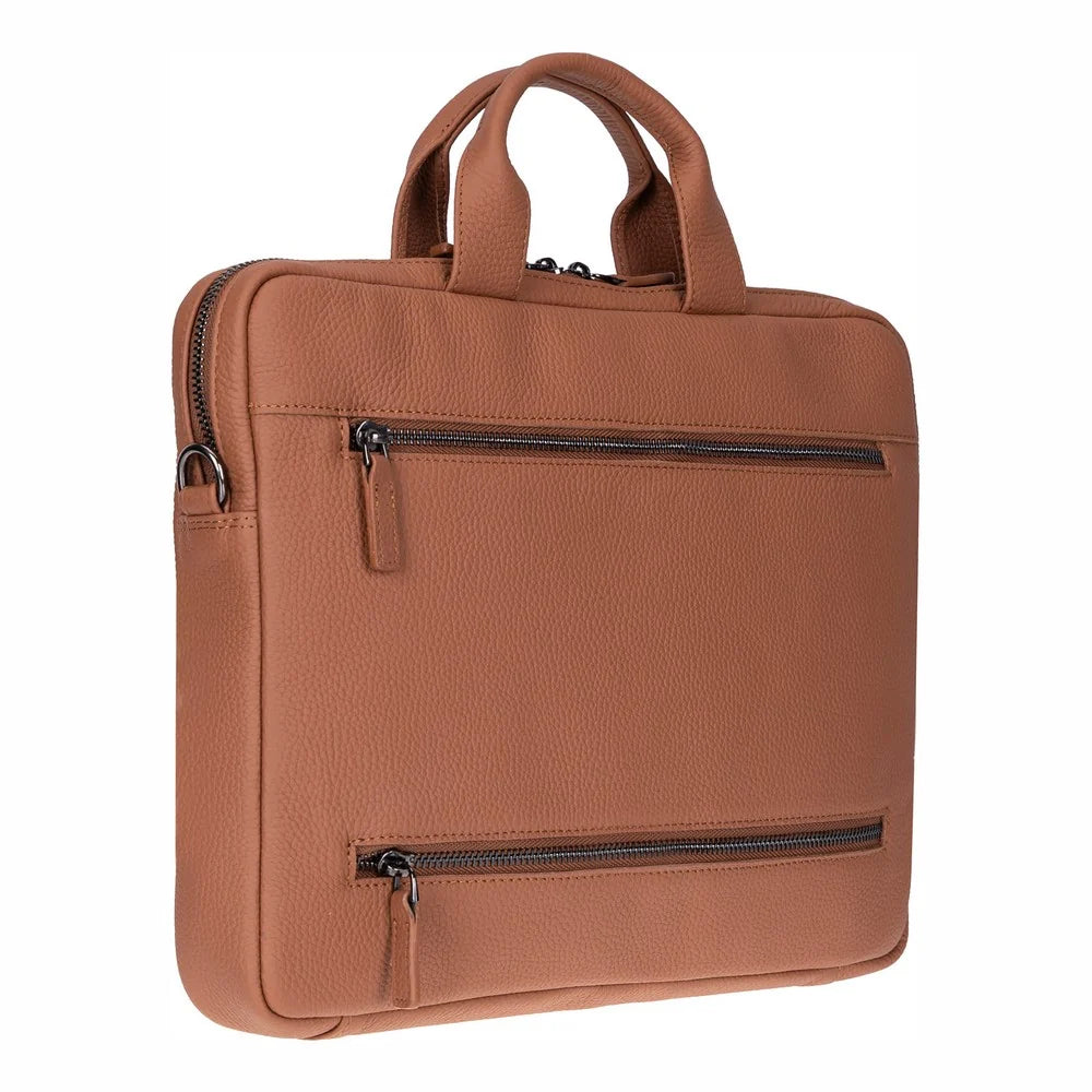 Truro Leather Business Briefcase / Laptop Case 16" with Suitcase