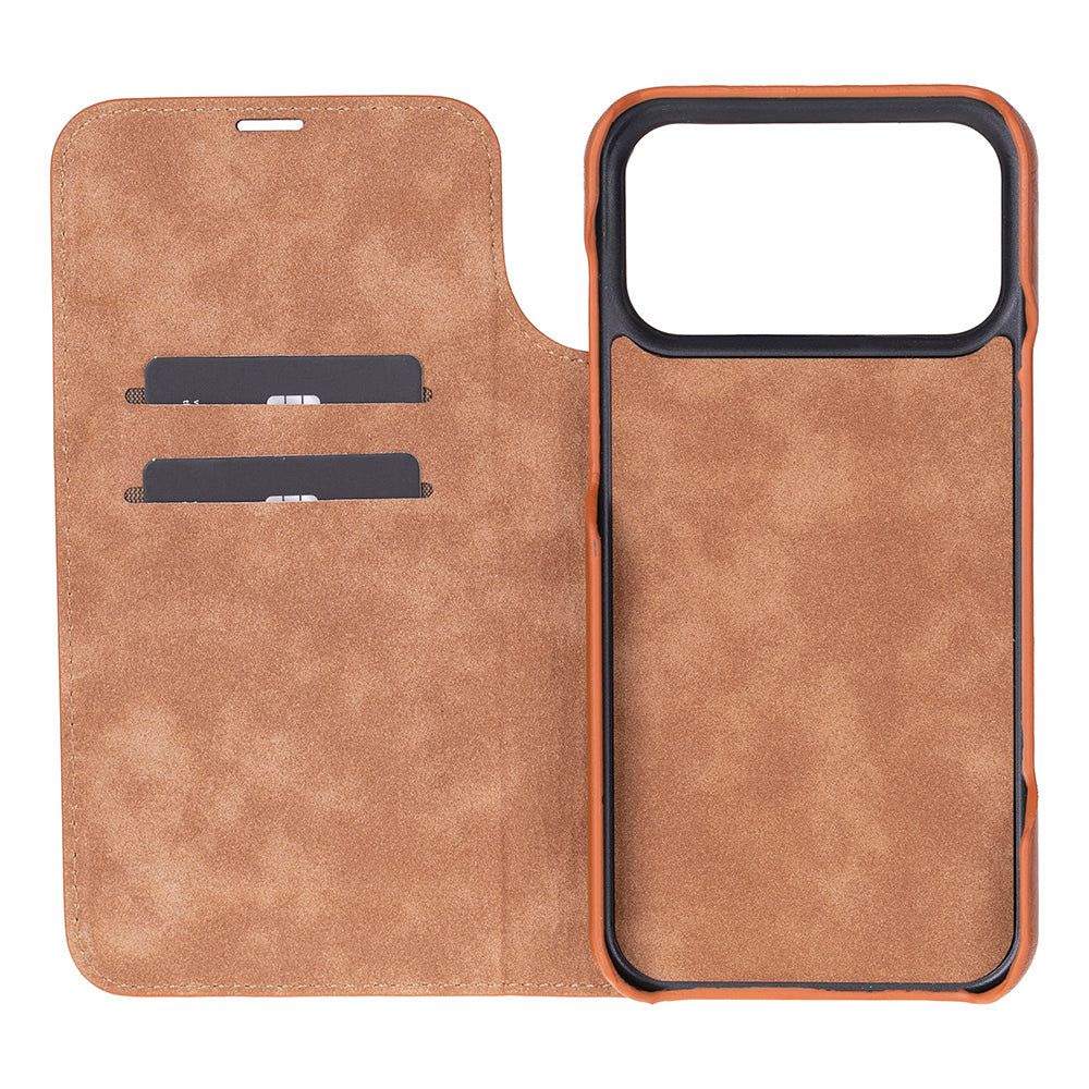 Sonat Leather iPhone 17 Pro Folio Case