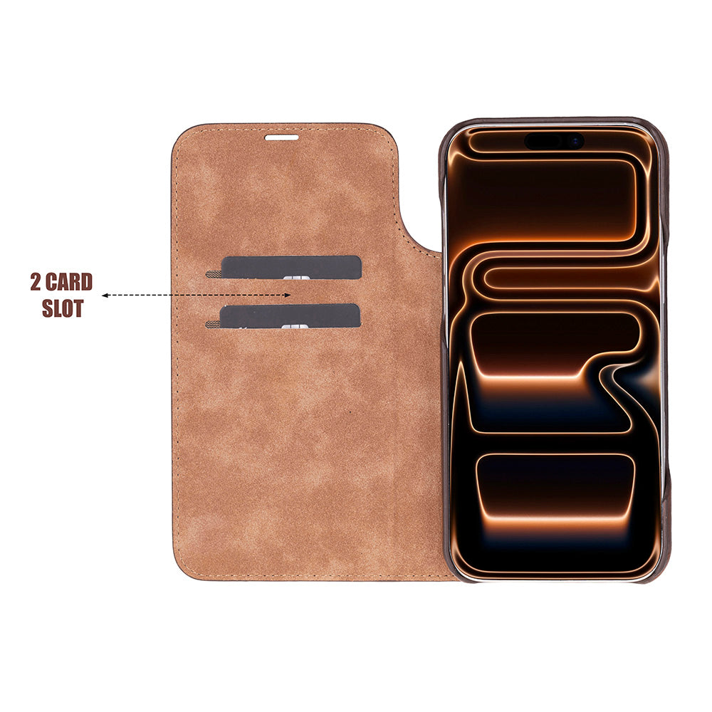 Sonat Leather iPhone 17 Pro Max Folio Case