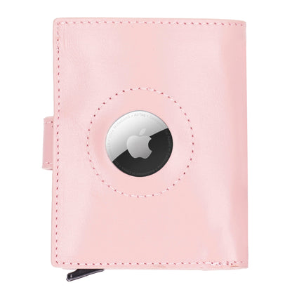 Plato Zip Mechanical Genuine Leather Card Holder