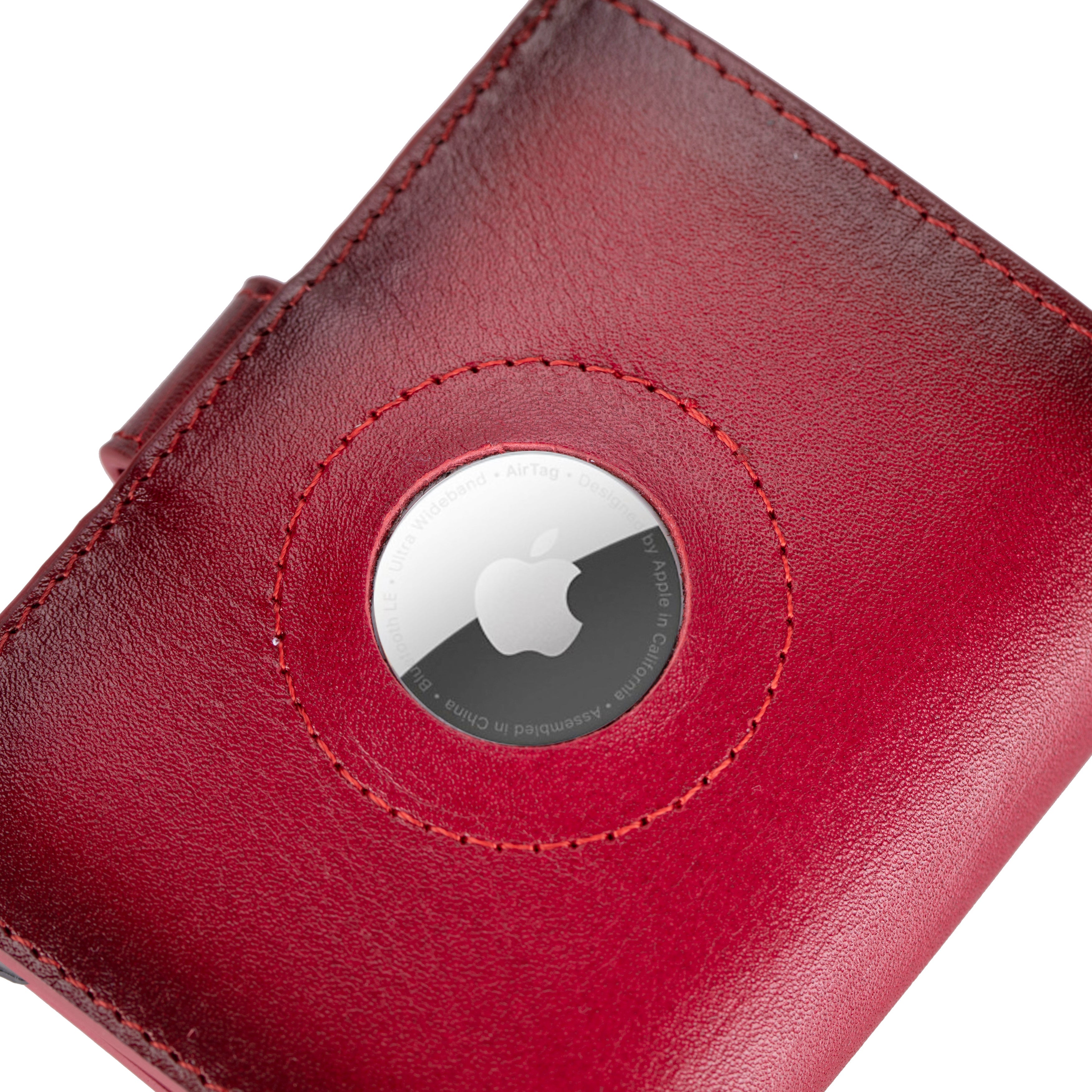 Plato Zip Mechanical Genuine Leather Card Holder