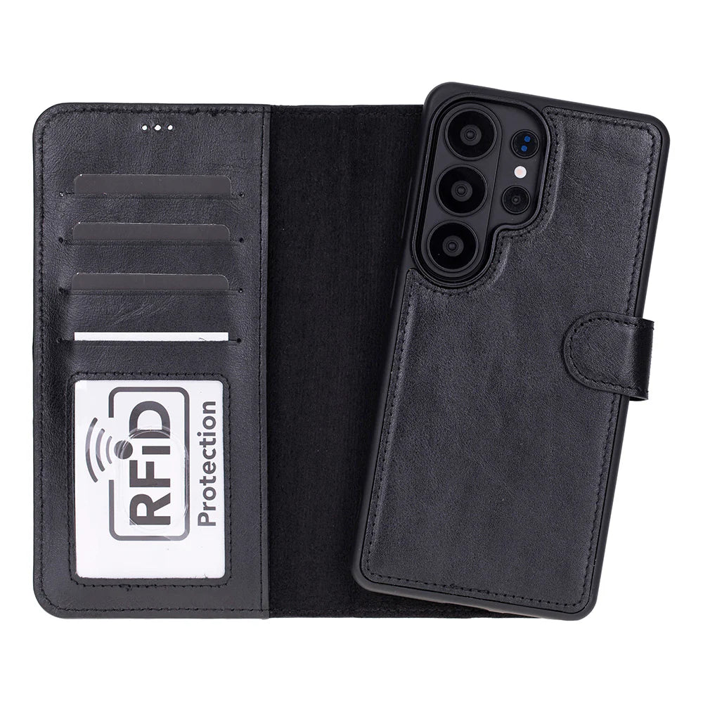 Magic Samsung Galaxy S26 Ultra Detachable Leather Wallet Case