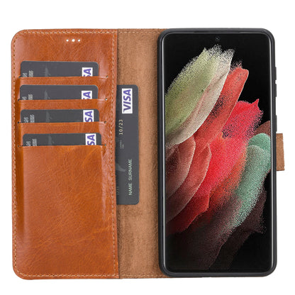 Samsung Galaxy S21 Series Detachable Leather Case / MW