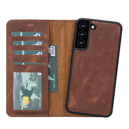 Samsung S23 Series Detachble Leather Magic Wallet Case