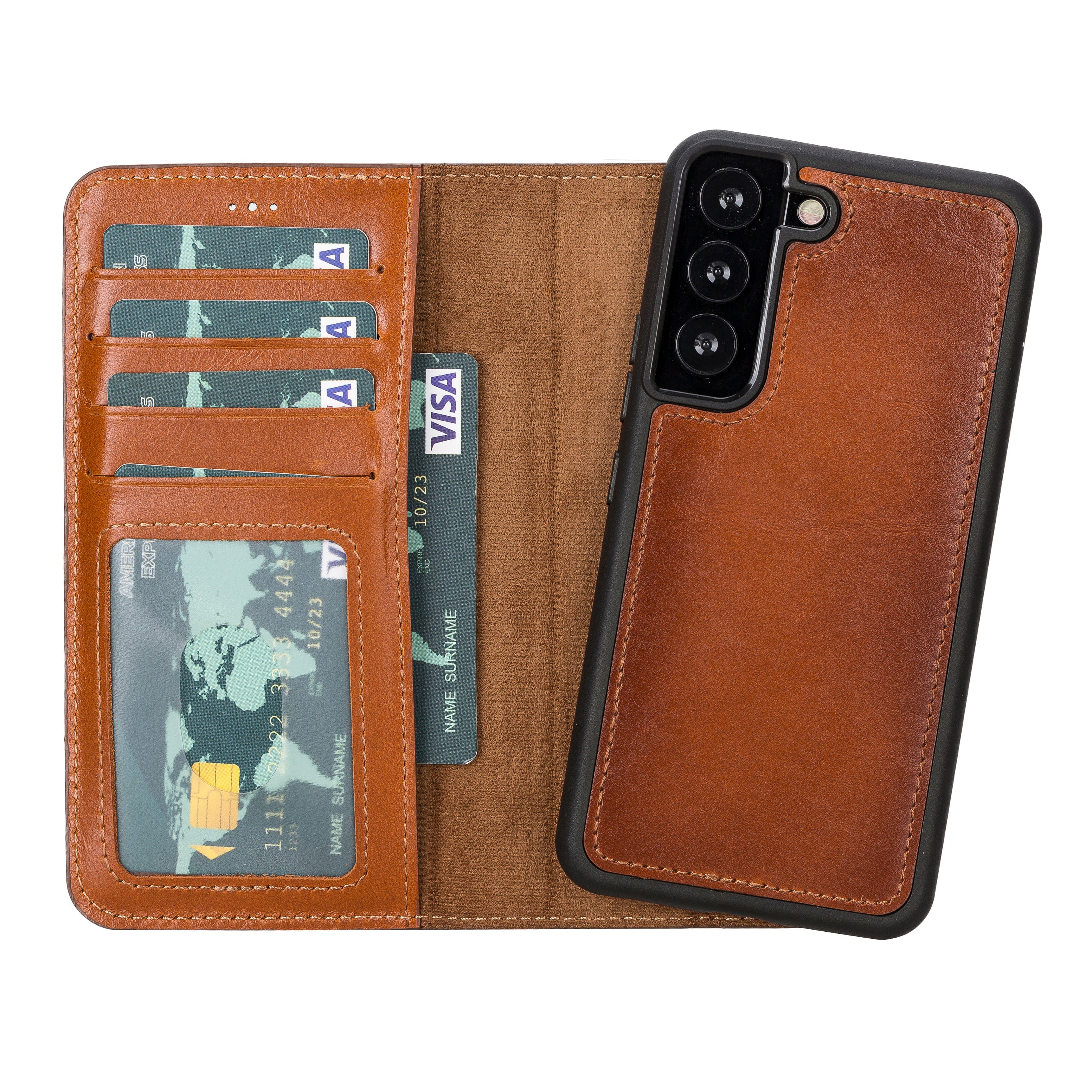 Samsung S23 Series Detachble Leather Magic Wallet Case