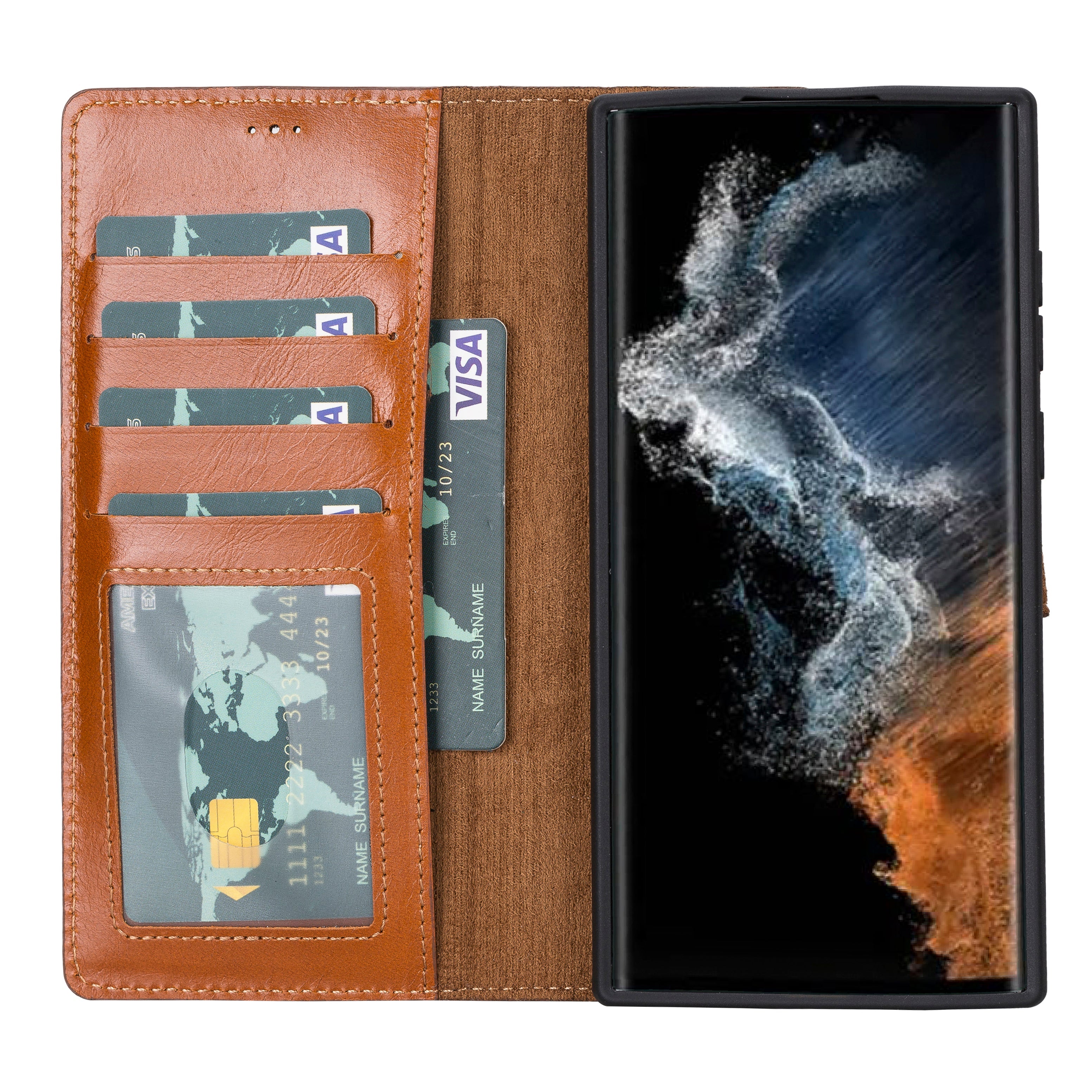 Samsung S23 Series Detachble Leather Magic Wallet Case