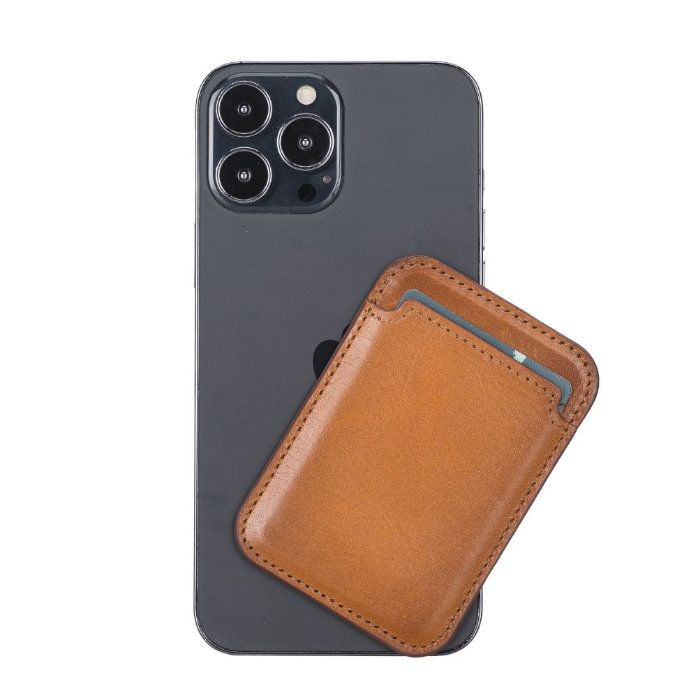 Maggy Genuine Leather Magnetic Card Holder