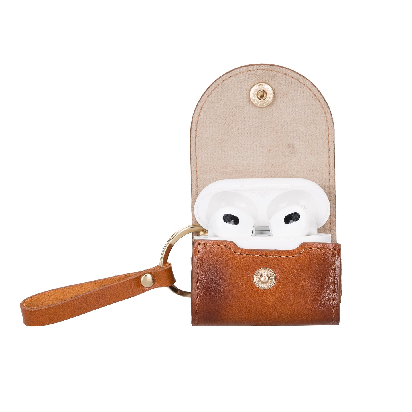 Mai Snap AirPods 4th and 3rd Gen Genuine Leather Case