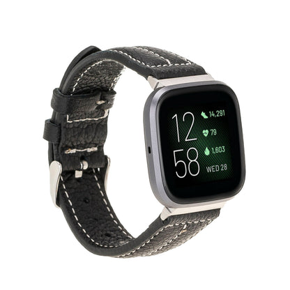Double Stitched Style Leather Apple Watch Bands