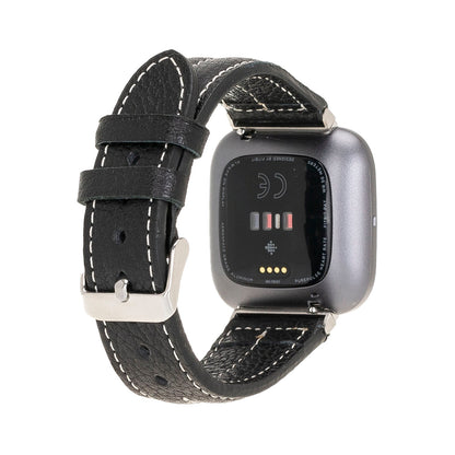 Double Stitched Style Leather Apple Watch Bands