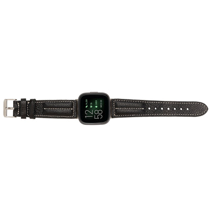 Double Stitched Style Leather Apple Watch Bands