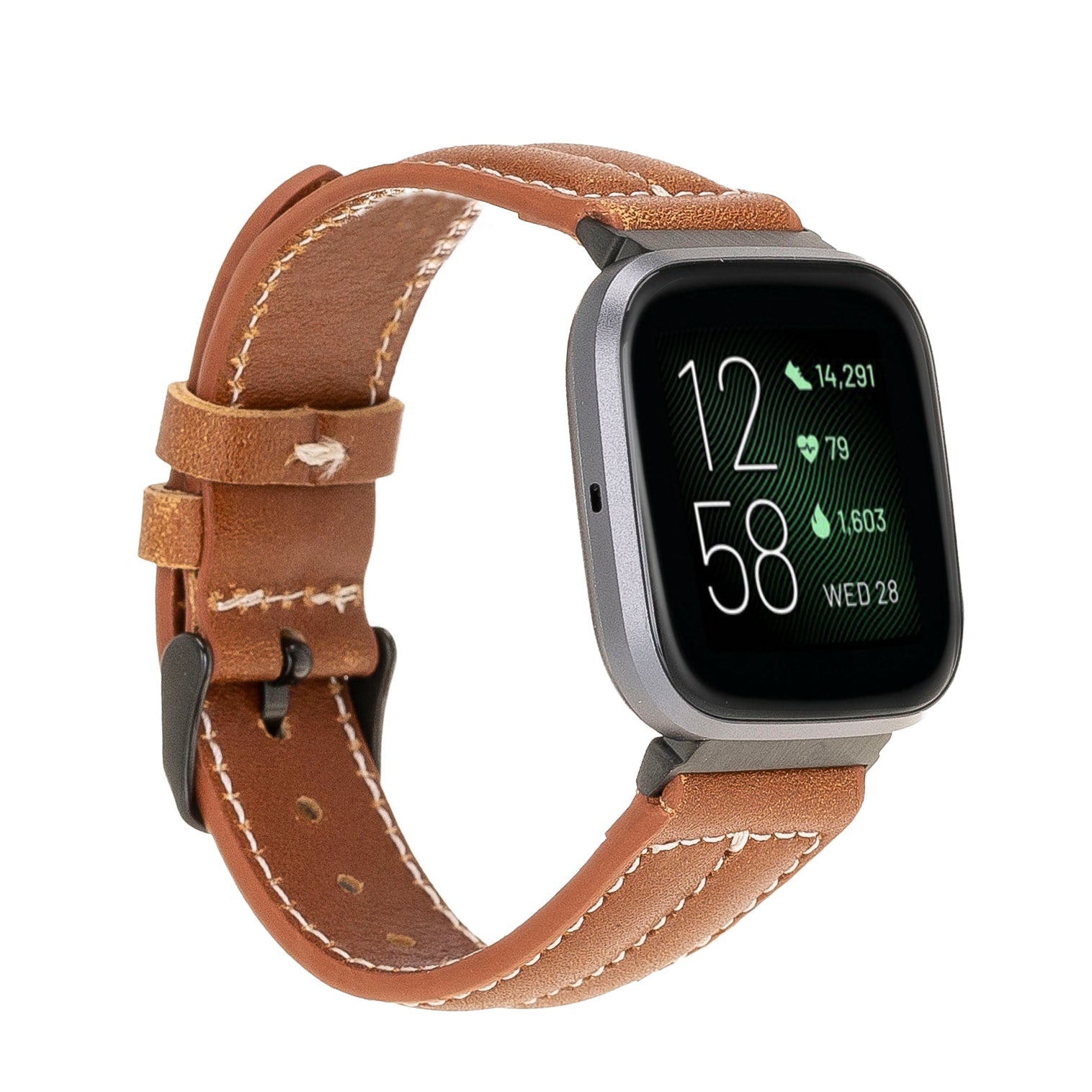 Double Stitched Style Leather Apple Watch Bands