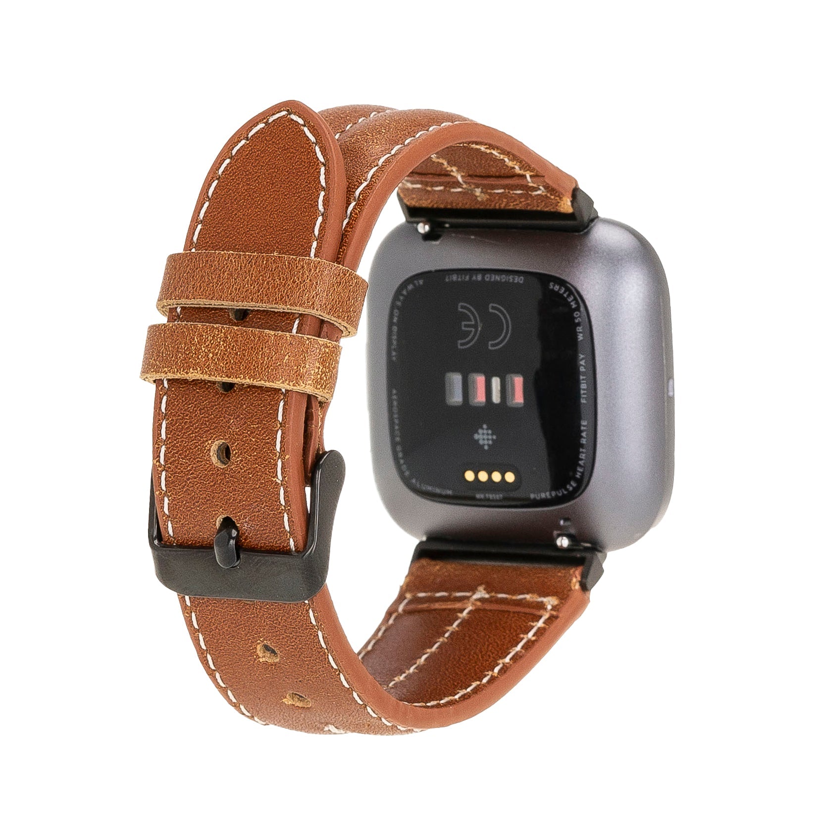 Double Stitched Style Leather Apple Watch Bands