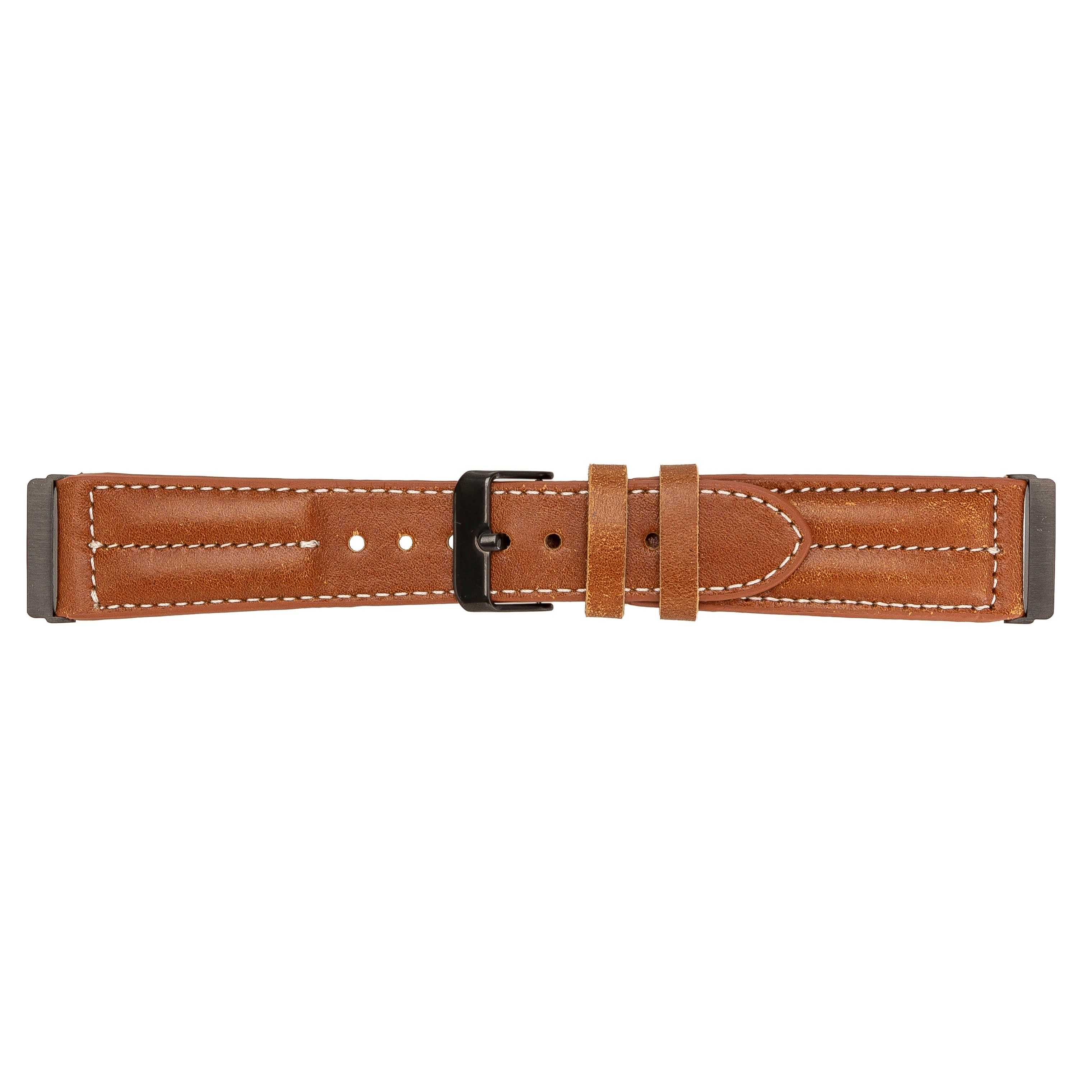 Double Stitched Style Leather Apple Watch Bands