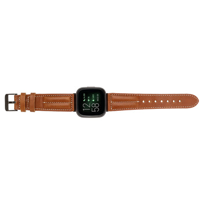 Double Stitched Style Leather Apple Watch Bands