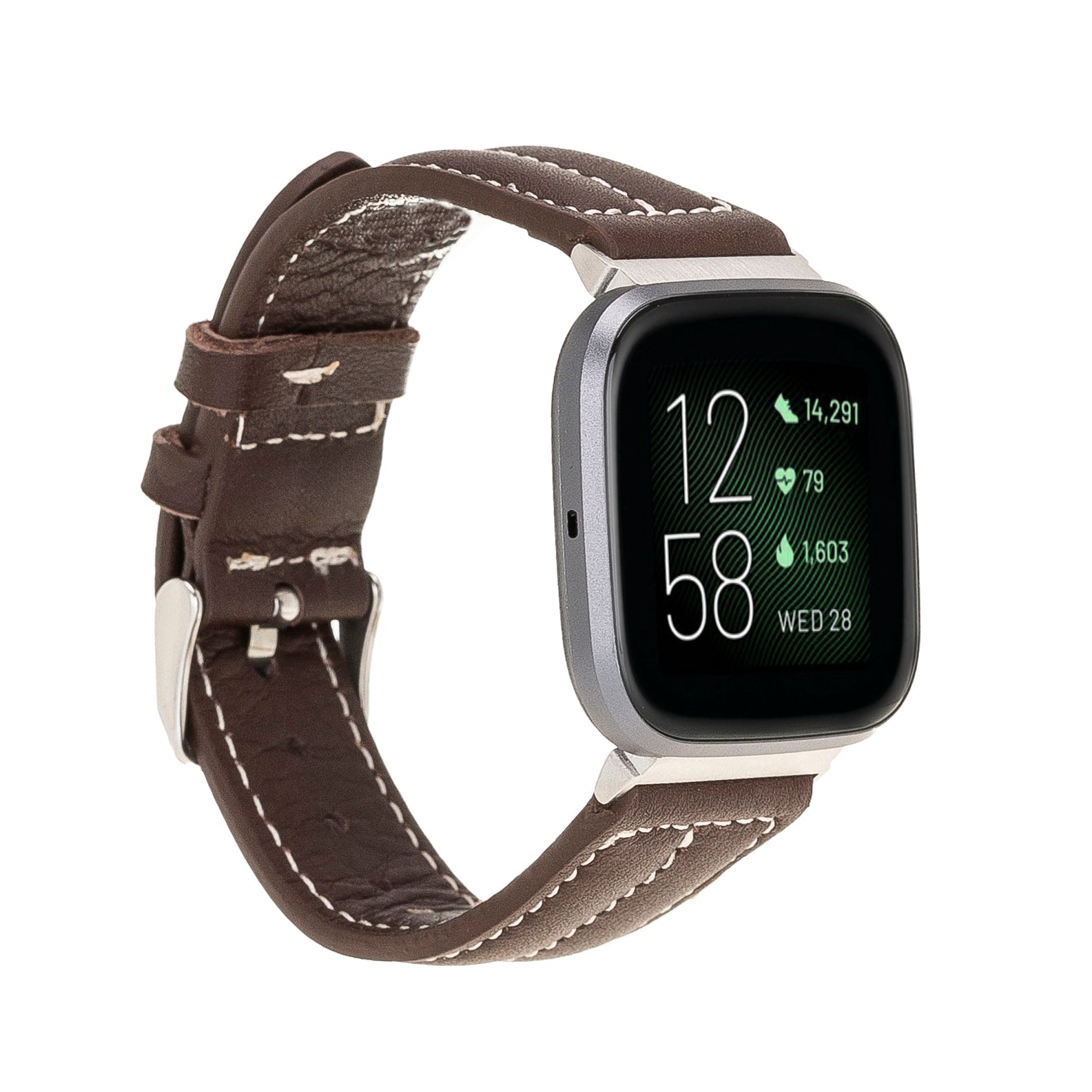 Double Stitched Style Leather Apple Watch Bands