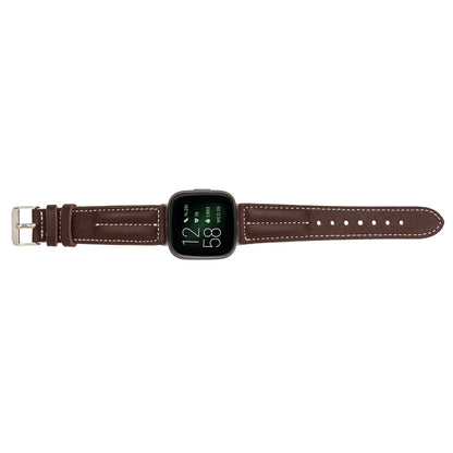 Double Stitched Style Leather Apple Watch Bands