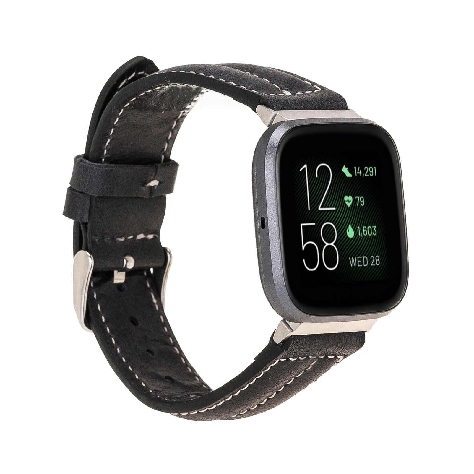 Double Stitched Style Leather Apple Watch Bands