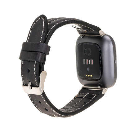 Double Stitched Style Leather Apple Watch Bands