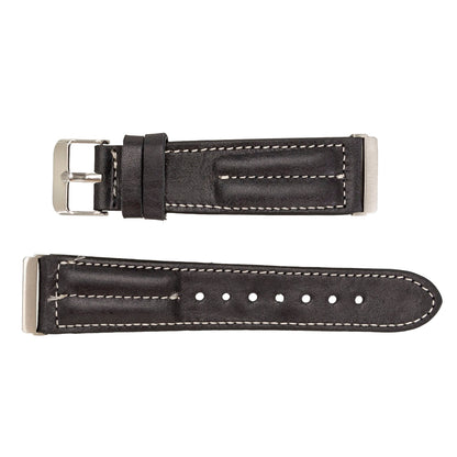 Double Stitched Style Leather Apple Watch Bands