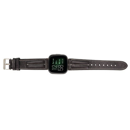 Double Stitched Style Leather Apple Watch Bands