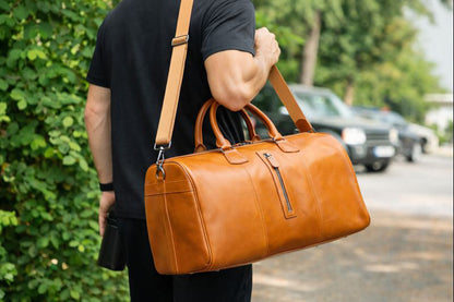 Aurora Leather Weekend Duffle Bag