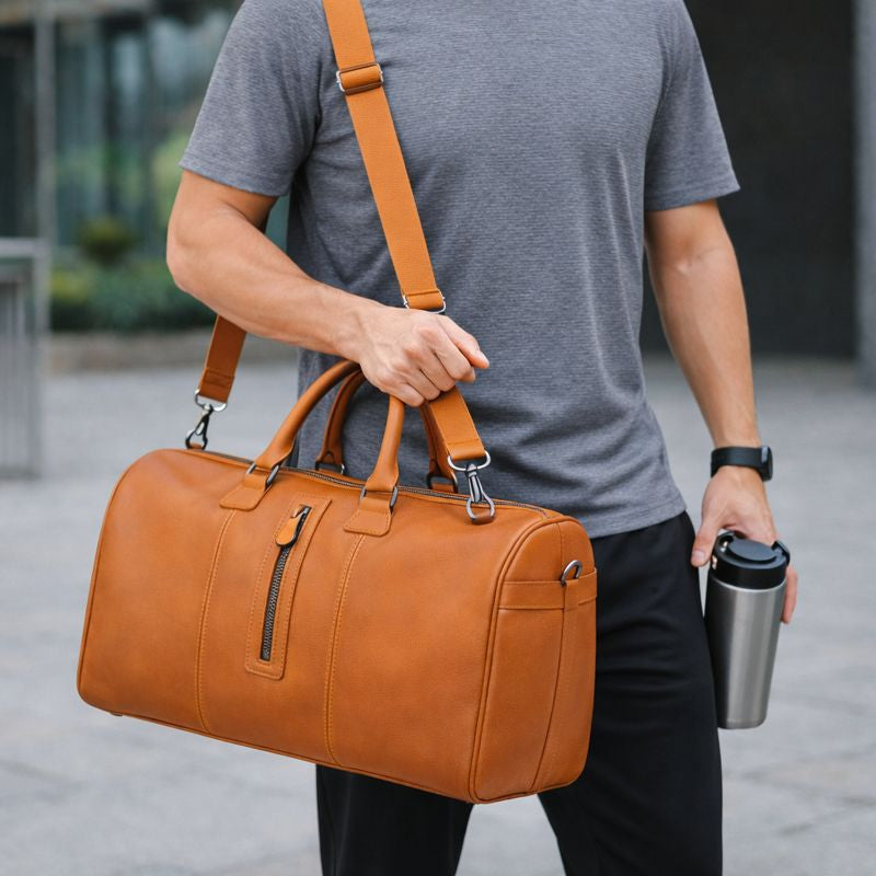 Aurora Leather Weekend Duffle Bag