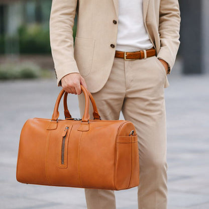 Aurora Leather Weekend Duffle Bag