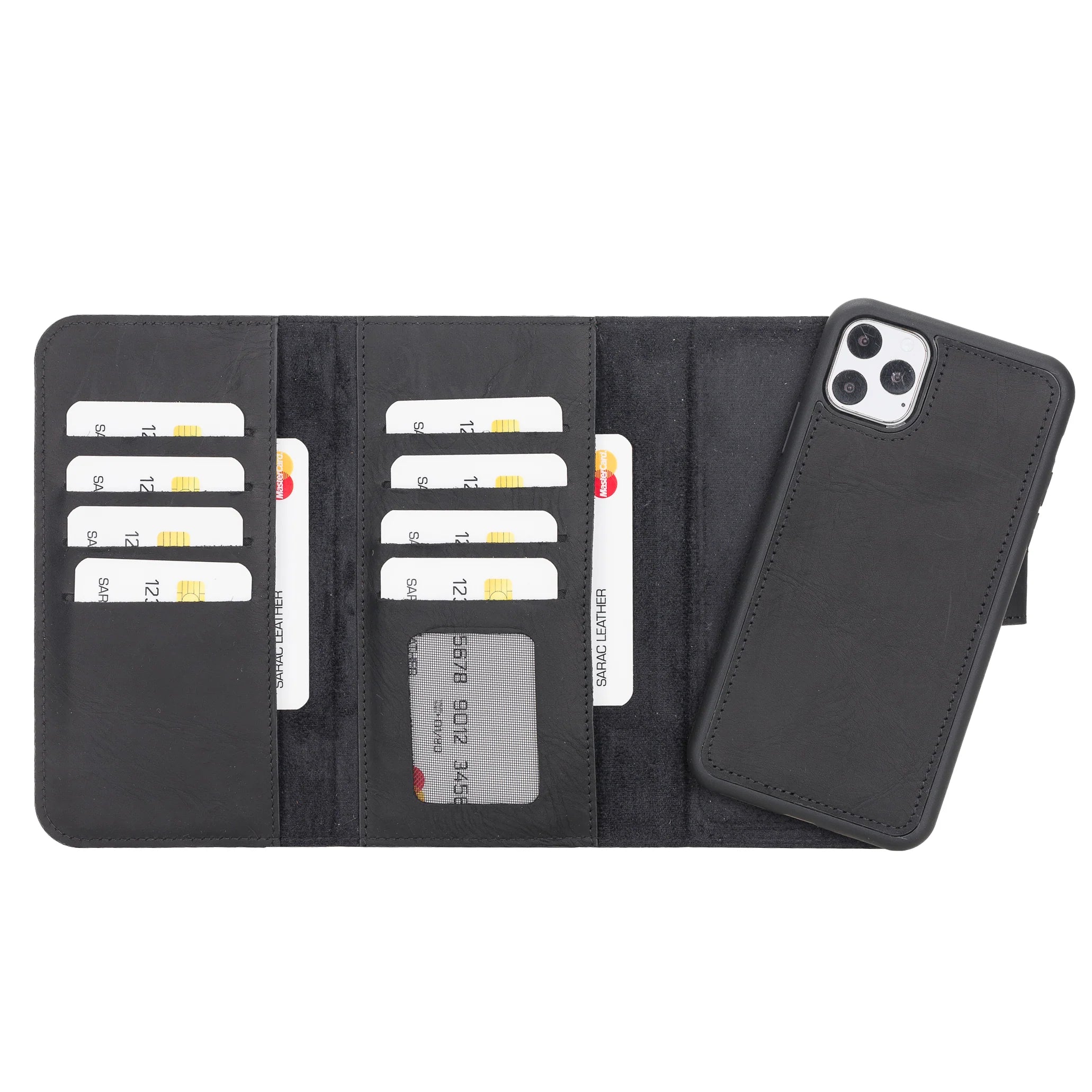 Santa iPhone 11 Pro Max Leather Detachable Wallet Case